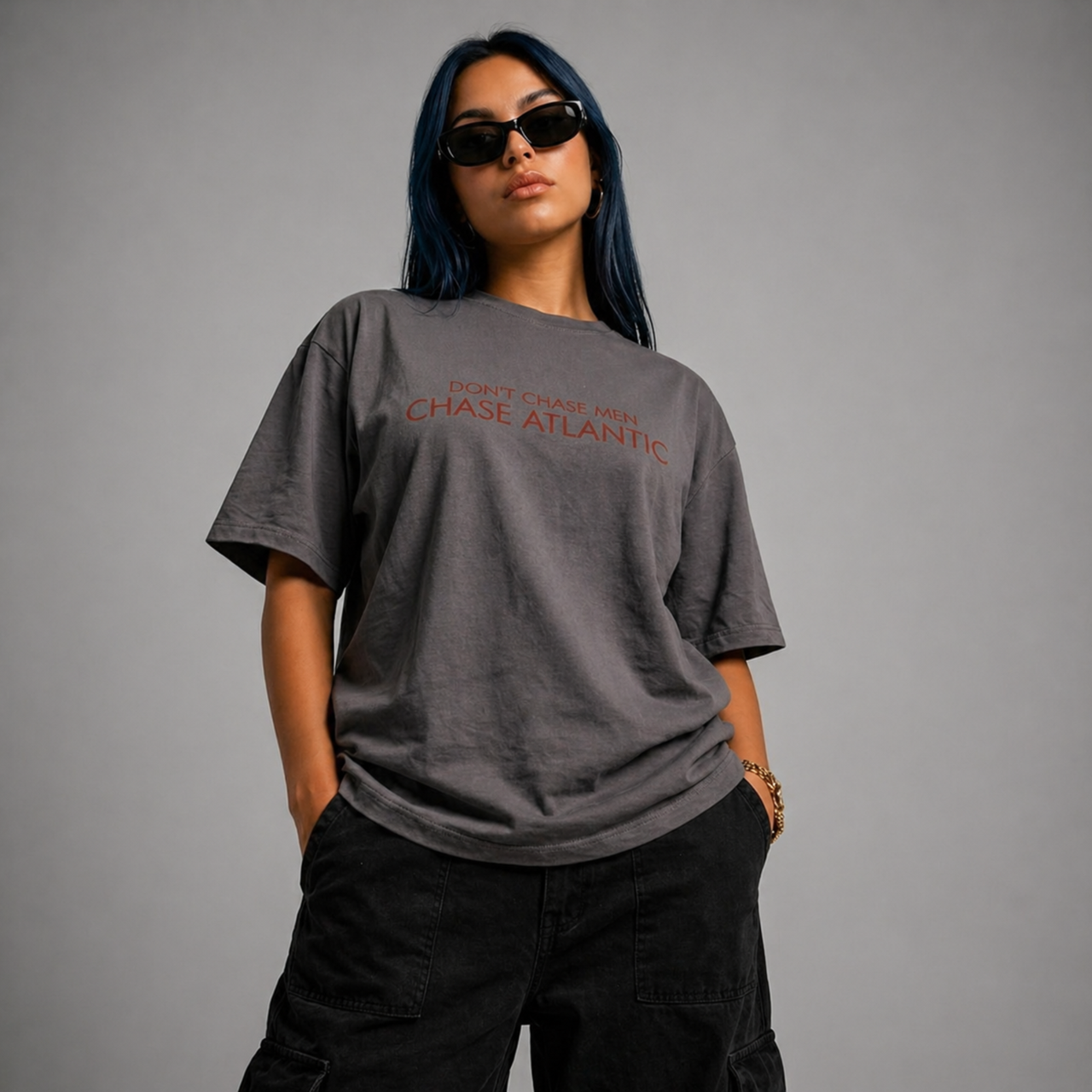 Don't Chase Men Tee | Minimal Script | AERIX ATTIRE
