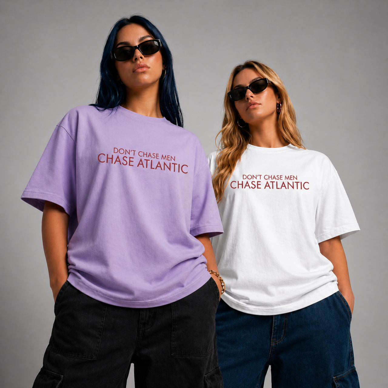Don't Chase Men Tee | Minimal Script | AERIX ATTIRE