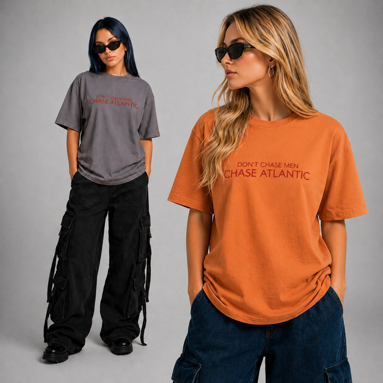 Don't Chase Men Tee | Minimal Script | AERIX ATTIRE