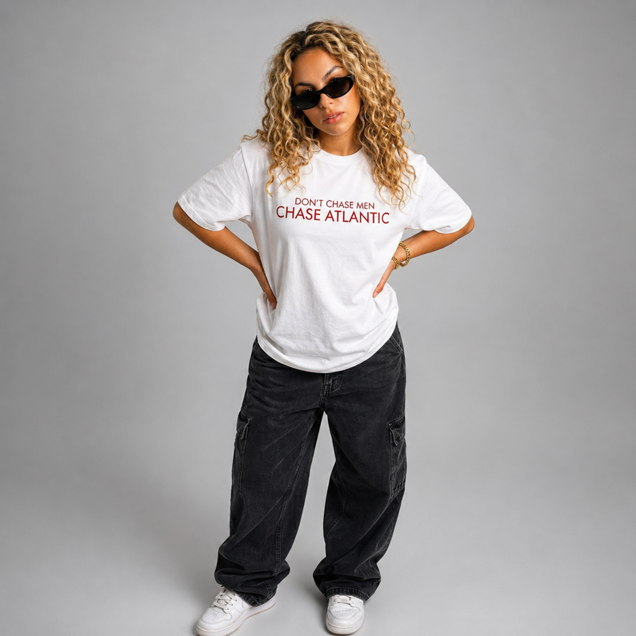 Don't Chase Men Tee | Minimal Script | AERIX ATTIRE
