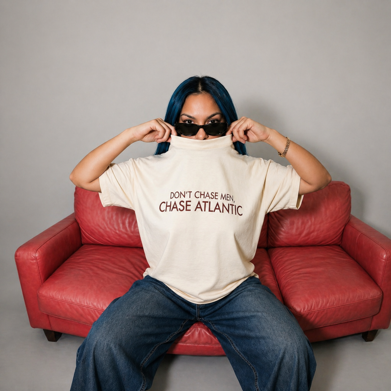 Don't Chase Men Tee | Minimal Script | AERIX ATTIRE