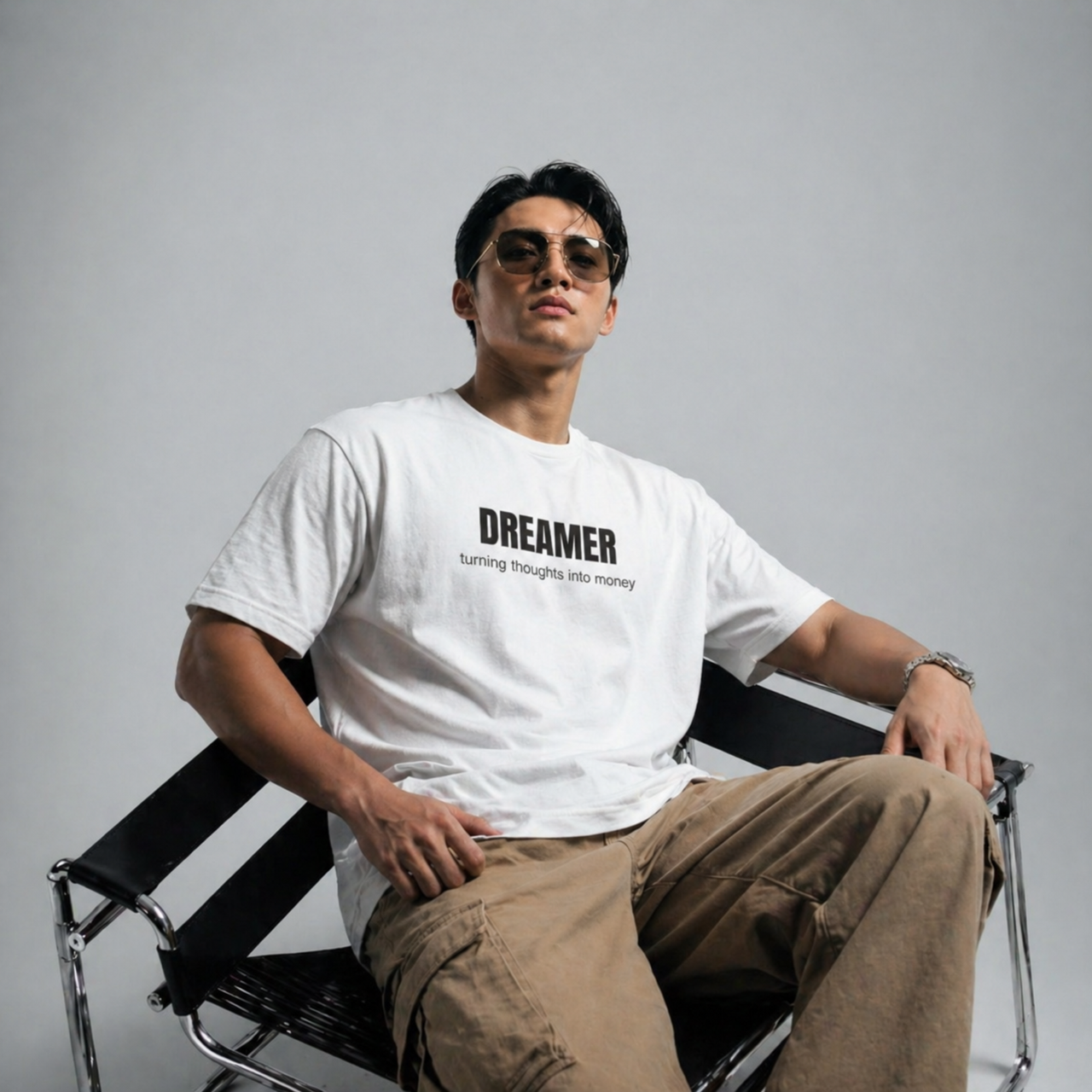 Dreamer Tee | Turning Thoughts Into Money T-Shirt | AERIX ATTIRE