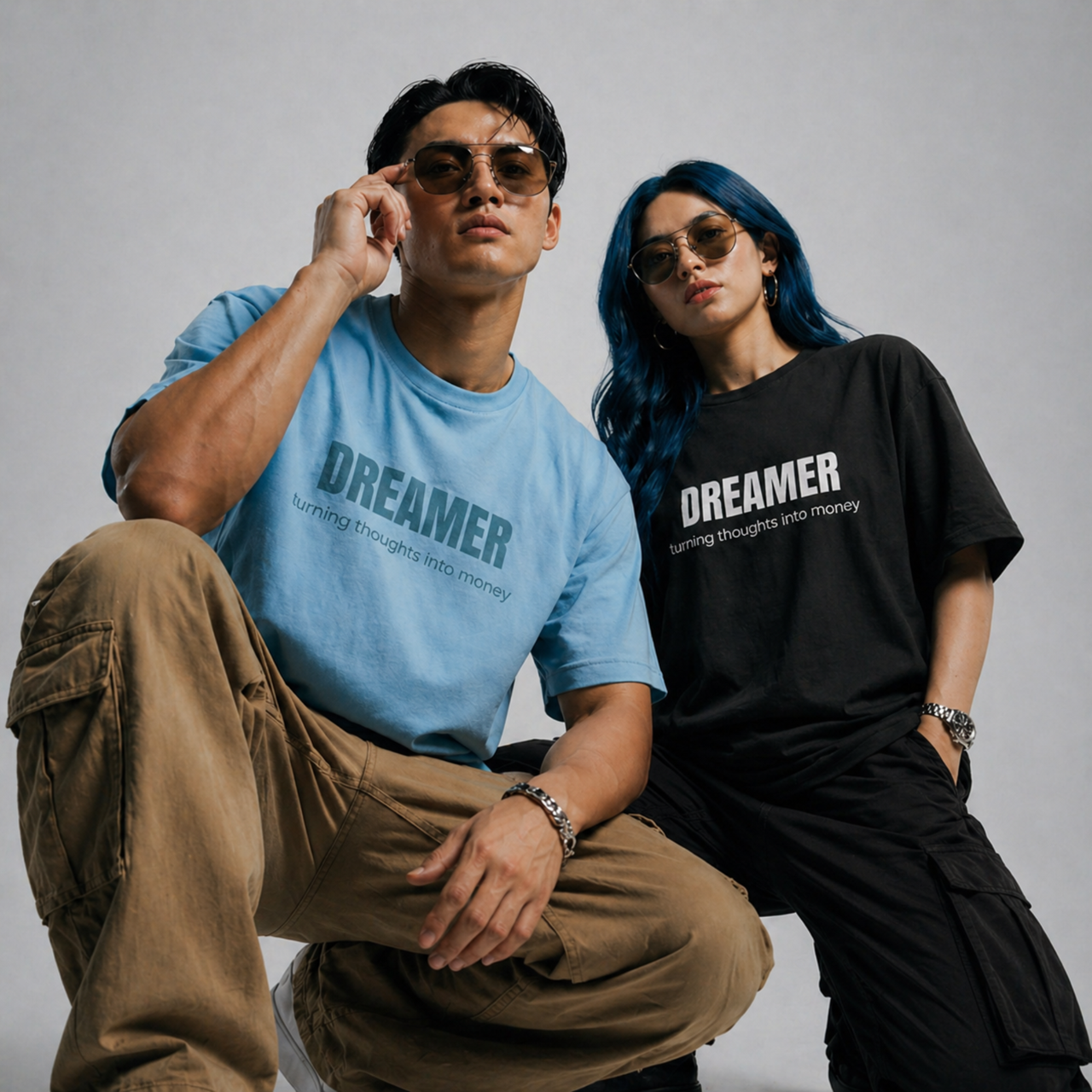 Dreamer Tee | Turning Thoughts Into Money T-Shirt | AERIX ATTIRE